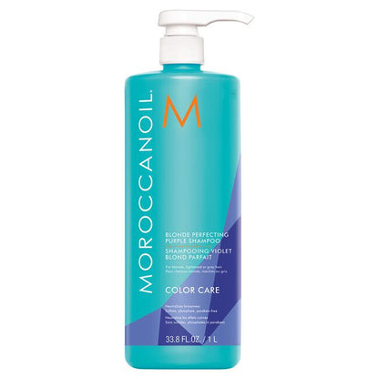 Moroccanoil Blonde Perfecting Purple Shampoo – Toning, Anti-Brass